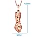 Cute Italian Figa Lucky Charm Gold-Tone Good Luck and Protection Powers Amulet Pendant 18 Inch Necklace