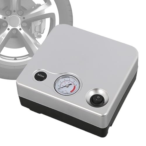 Fyrdyn ポータブル タイヤ エアーポンプ | 12V 電動 エアーポンプ ツール,高速 充填 エア ポンプ 圧力計付き - 車、自転車、バイク、トラック、自動車、サイクリング、キャンプ、ボール、バスケットボール、インフレータブル向け