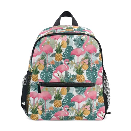 Sac d'école maternelle garçon fille avec motif flamant rose