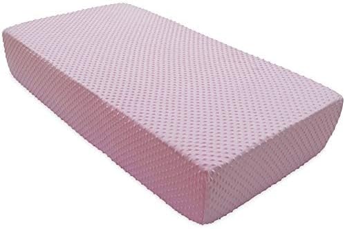 BlueSnail - Sábana bajera elástica súper suave para cuna estándar y colchón infantil (rosa)