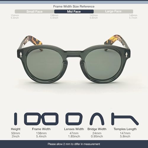 Round Polarized Sunglasses For Women Men UV400 Protection Driving Retro Trendy2