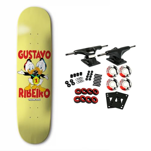 Thank You Skateboard Complete Ribiero Twins Yellow 8.25