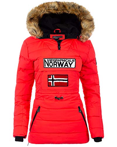 Geographical Norway Chaqueta cortavientos para mujer rojo XXL