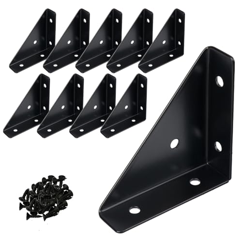 2-9/16 Corner Brace L Bracket for Wood 10 Pack Right Angle Brackets