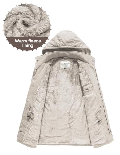 Image of WenVen Men's Winter Thickened Military Parka Jacket Warm Coat