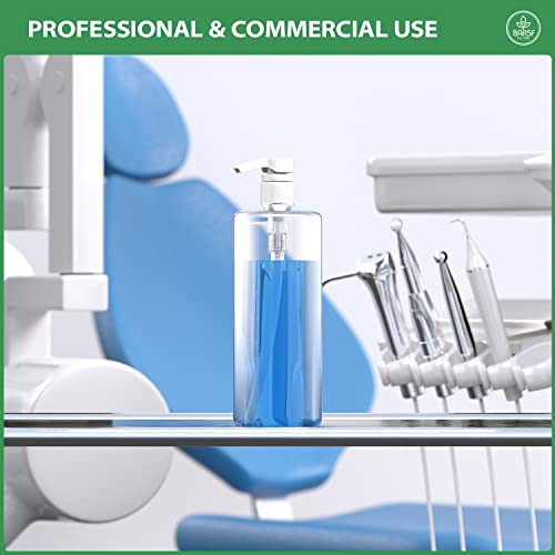 Bar5F Empty Shampoo Pump Bottle, 32Oz(1Liter), Bpa-Free, Plastic (Pete1) Cylinder, White Pump, 1 Count (Pack Of 1), (32Ozcbottlewp.1) #TOP3