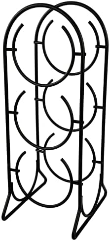 Spectrum Diversified Horseshoe Rack, 3 Holder Countertop Storage, Holds Standard & Jumbo Wine Bottles, Modern Kitchen Décor & Storage