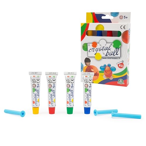 Giochi Preziosi Crystal Ball – Packung mit 4 magischen Blasen, kreatives Spielzeug für Kinder, hinterlässt Keine Flecken, geeignet zum Spielen zu Hause, für Kinder ab 5 Jahren Giochi Preziosi Crystal Ball – Packung mit 4 magischen Blasen, kreatives Spielzeug für Kinder, hinterlässt Keine Flecken, geeignet zum Spielen zu Hause, für Kinder ab 5 Jahren