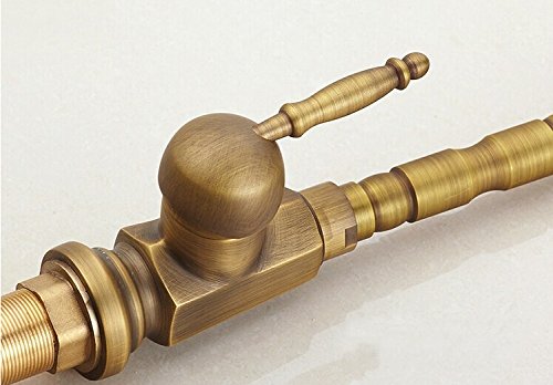 Robinet mitigeur d'évier bronze avec levier eau chaude et froide de qualité
