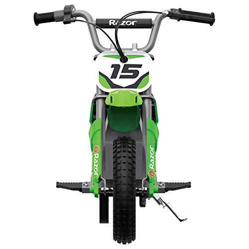 Razor MX400 Dirt Rocket â 14 MPH (22 KMH) Off-Road Electric Dirt Bike, High-Torque Motor, 30 Min Ride Time, Adjustable Handlebars, Ages 13+, Green - Image 3