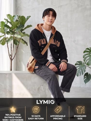 Image of Lymio Hoodie Sweatshirt for Men | Unisex Sweatshirt | Lightweight Full Sleeve Regular Fit (Also Available in Packs) (SSM-W-01-02)