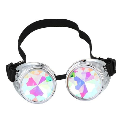 Lunettes de festival kaléidoscope pour rave steampunk et soirées déguisées