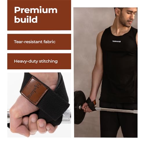 Image of Lifelong Weight Lifting Straps for Gym | Non-Slip Grip Support for Men & Women | Soft Padded Wrist Wraps | Durable Nylon Strap for Deadlifts, Powerlifting, Strength Training | Gym Accessories