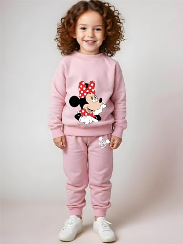 Image of Minicult Kids Cotton Co-ords Full Sleeve Sweatshirt and Pant Set with Character Print