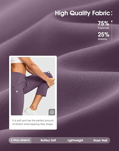 Image of G Gradual Petite Pants for Women 24 inch /26 inch Ankle Pants with 2 Pockets