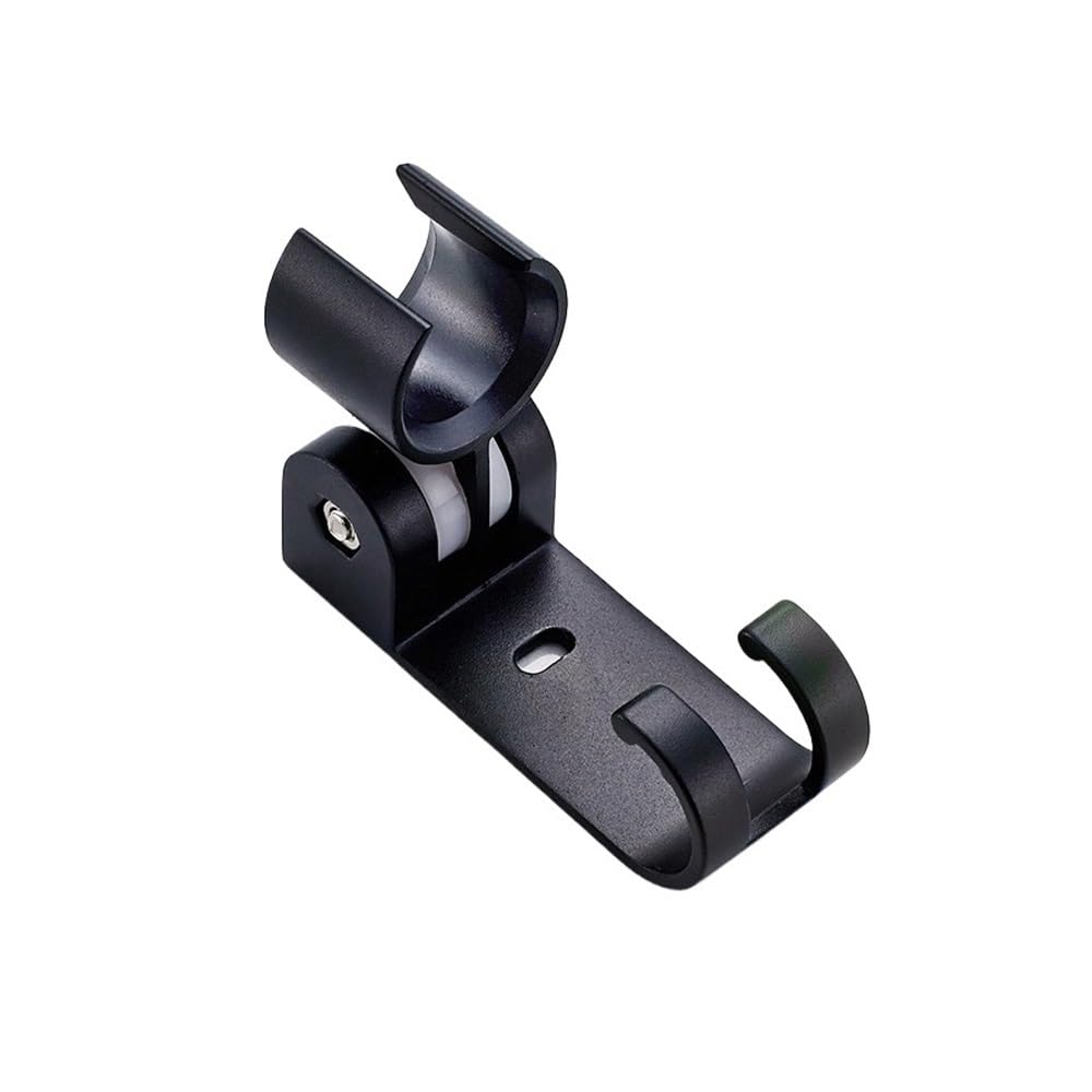 3 x schwarze Aluminium-Handbrausehalter-Haken für Wandbrausezubehör