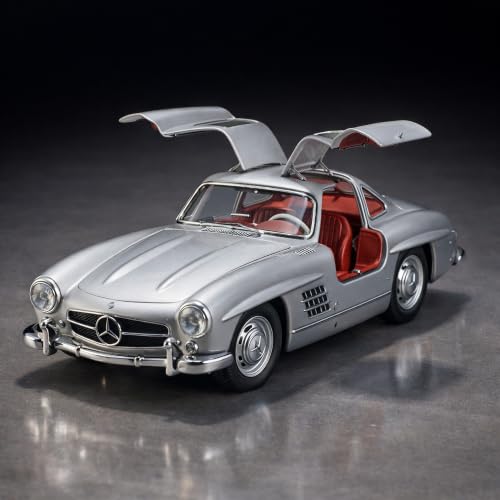 Image of Wizplex Bburago Official Licensed Mercedes-Benz 300 SL 1954 1:64 Scale Die Cast Metal Toy Car with Opening Front Doors - Collectible Miniature Model for Display and Gifting, Ages 3 and Up