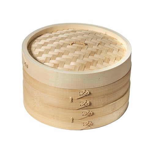Comparison: Best Steamer Basket For Dumplings 2 Joyce Chen 2-Tier Bamboo Steamer Baskets, 10-Inch