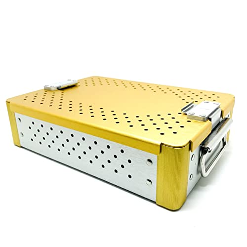 Instrument Sterilization Tray Box with Silicone mat 240mm*175mm*60mm Disinfection Sterilization ultrasonic Basket case ultrasonic Cleaning Washing Sterilization Trays opthalmic ENT