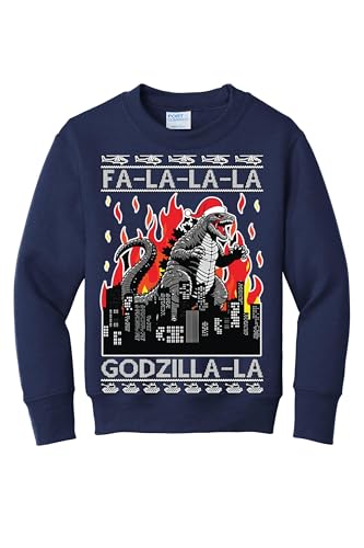 wild custom apparel Godzilla la Fa la la Kids Boys...