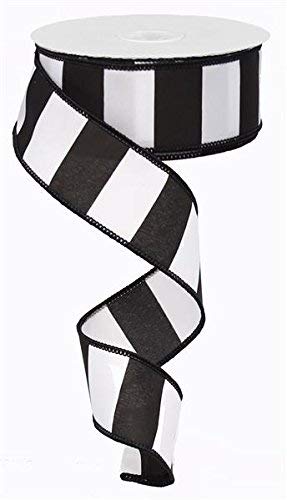 Amazon.com: Expressions Wide Stripe Black & White Wired Edge