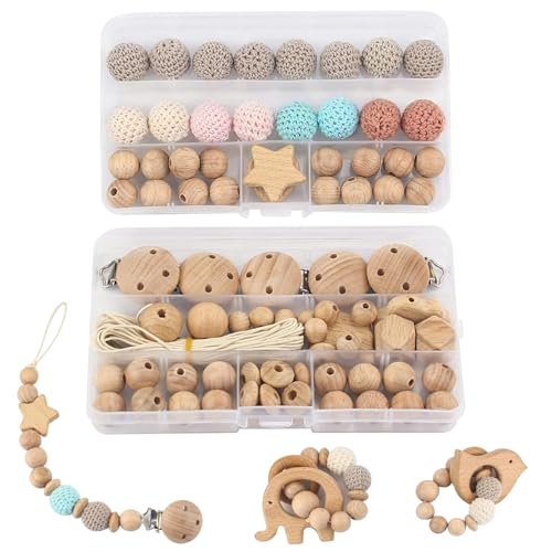 Perles en macramé pour fabriquer facilement vos chaînes de sucette bébé