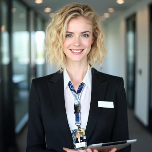 50% Off Star Cat ID Badge Holder & Lanyard Set for Office Gifts