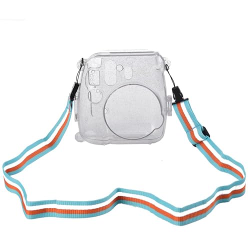 SAIKA Glitter Crystal Case for Mini 9/8/8+ Instant Film Camer - Transparent