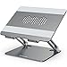 Gokeda Stojak na laptopa, ergonomiczna aluminiowa podnośnik komputerowy na biurko, wielokątny podest laptopa z wentylatorem, regulowany uchwyt kompatybilny z Macbookiem Air/Pro, Dell, HP, Lenovo, więcej 10-15,8 cala laptopy
