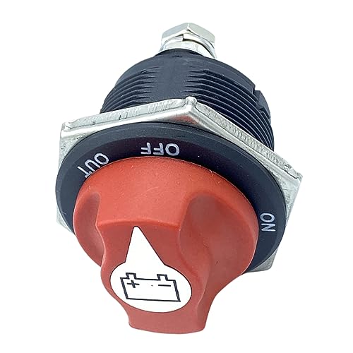BUGUUYO Heavy Duty Battery Isolator Switch Disconnect Main Cut-Off for Rv ATV Car Boat