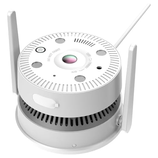 LASTCOW AI Rauchmelder mit Kamera, Mobilfunkrauchmelder, Immer online Dank integriertem Mobilfunk, Alarm direkt aufs Smartphone, Längere Zeit Jahre Batterielebensdauer