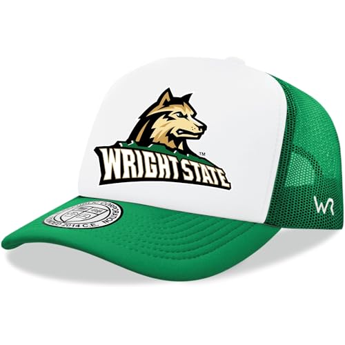 BH Fashion Company Wright State University Raiders WSU Trucker Mesh Snapback Jumbo Cap, Kelly