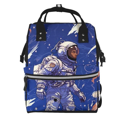 Sac à dos à langer femme grande capacité sac à dos maman bleu