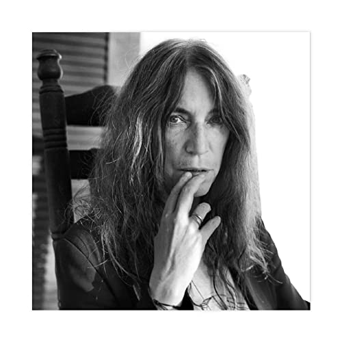 LIUZHI Patti Smith 10 Leinwand-Poster, Wandkunst, Dekordruck, Bild für Wohnzimmer, Schlafzimmer, Dekoration, ungerahmt: 30 x 30 cm Cover