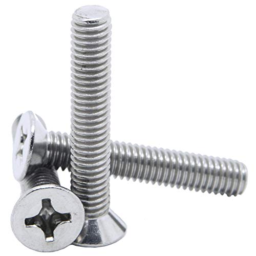 3mm / M3 x 50 Phillips Flat Head COUNTERSUNK Machine Screws Bolts A2 Stainless Steel DIN 965-100 Pack