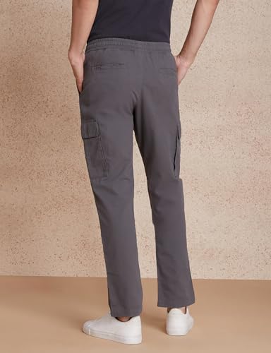 Image of Amazon Brand - Symbol Men's Regular Fit Cargo Trouser (Elasticated Waistband | 100% Cotton | Pants)
