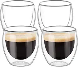 Conjunto Copos Para Café Parede Dupla Sem Alça 80ml borossilicato (4)