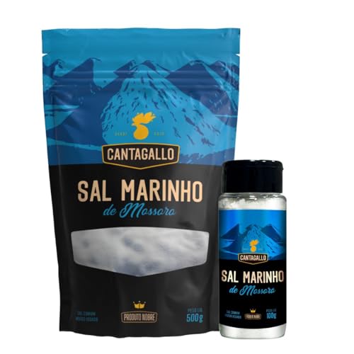 KIT DE SAIS MARINHO INTEGRAL DE MOSSORÓ 500G + 100G
