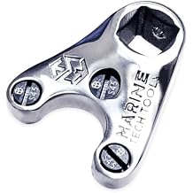 Marine Tech Tools 32mm Evinrude, Volvo Penta Trim Wrench AMT0119 with S-4.5 pins, Fits Evinrude, Volvo Penta Trim Cylinders, Trim Removal Tool for Outboard Motors