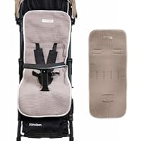 Matratze Kinderwagen Mimuselina – Kinderwagen Matratze aus 100% OEKO-TEX-zertifizierter Baumwolle – Atmungsaktiv und Waschbar – Für Sommer und Winter – Handgefertigt in Spanien