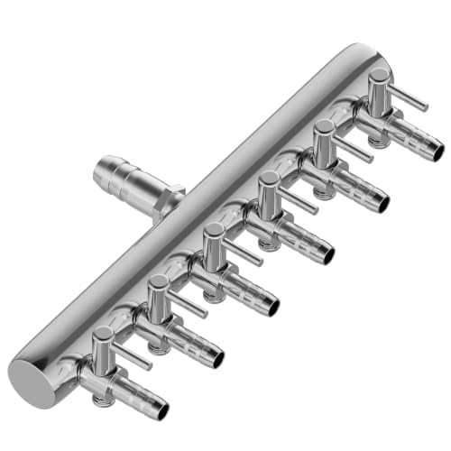 Image of Pawfly 6-Way Aquarium Air Manifold for 3 /16 inch & 3 /8 inch Airline Tubing