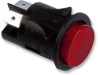 Interruptor PB DPST 22 mm ILLUM Interruptor de botón pulsador, color rojo