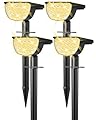 GKGG Solar Lights Outdoor Waterproof IP65, 76 LED 3 Lighting Modes Solar Spot Lights Outdoor Yard Garden Landscape Pathway (Warm White, 4 Pack)