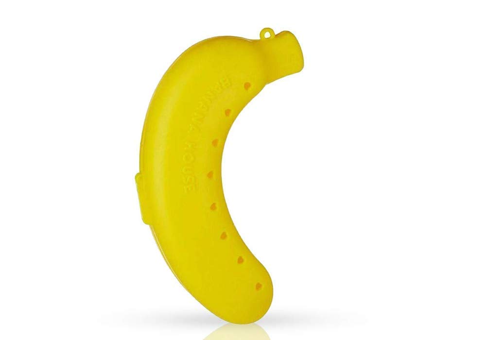 Buy SUNISA Virgin Plastic Banana Shape Lunch Box for Kids Online