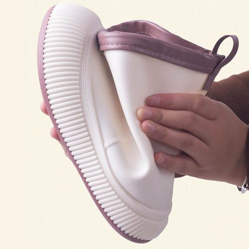 IWIHMIV Kids Rain Boots Girls Rubber Boots with Easy-on Handles Comfortable Lightweight Boys Outdoor Playing Rainboots2