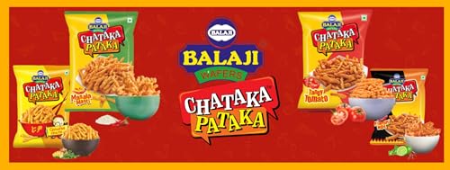 Balaji Chataka Pataka Flaming Hot Chips - 60gm (Pack of 20) | Spicy, Crispy, and Flavorful Snack | Perfect for Spice Lovers | Ideal for Parties, Travel, & Anytime Munching
