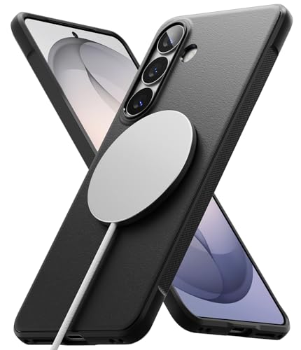 Image of Ringke Onyx for Samsung Galaxy S26 Plus Case Back Cover [Compatible with MagSafe] [Anti-Fingerprint Texture] Slim Lightweight Shockproof with Non-Slip Side Grip - Magnetic Black