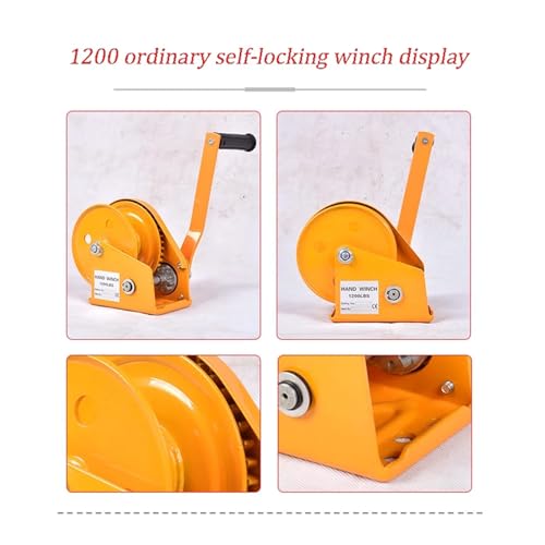 Polipasto Manual Auto-bloqueo 1200 lb con cable 10m miniatura 4