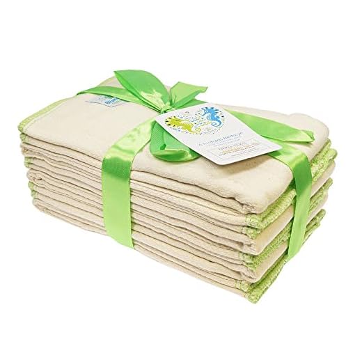 Blümchen Prefold 6 Stück BioBaumwolle Birdseye S