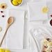 DII Basic Solid Dishtowel Collection Cotton Flat Woven, Small Set, 18x28, White, 6 Piece